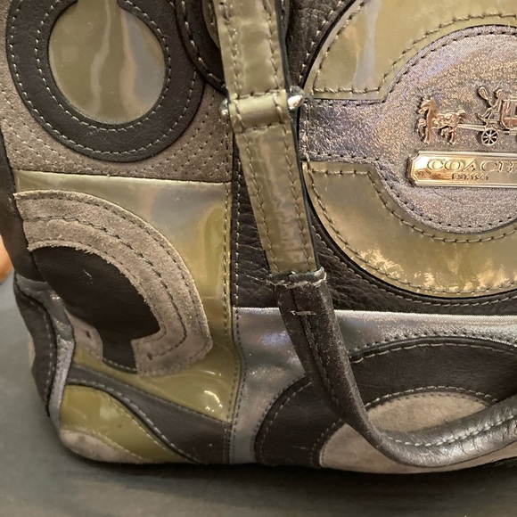 COACH MIA INLAID LOGO Handbag. 15748 PATCHWORK SHOULDERBAG tote purse​ - Picture 8 of 16